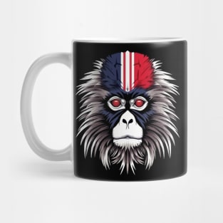 Patriotic Snow Monkey Mug